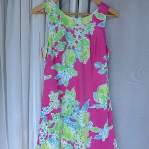 Lilly Pulitzer Pink Lemonade Delia Shift Dress Size 4